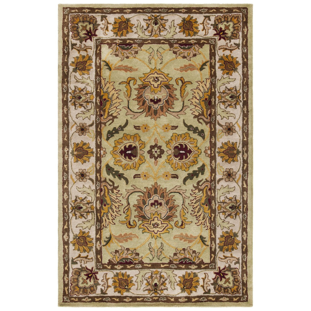 SAFAVIEH Classic CL239D Handmade Green / Ivory Rug Image 1