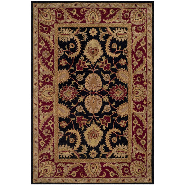 SAFAVIEH CL244C Classic Black / Burgundy Image 8