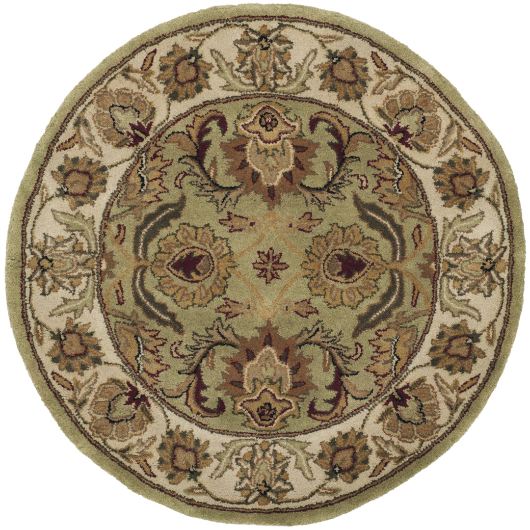 SAFAVIEH Classic CL239D Handmade Green / Ivory Rug Image 8