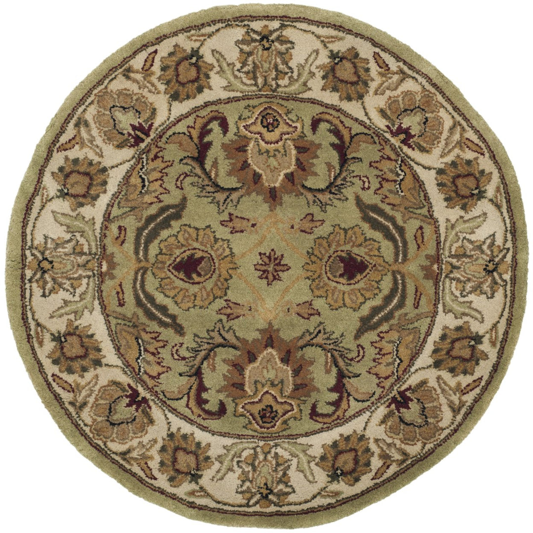 SAFAVIEH Classic CL239D Handmade Green / Ivory Rug Image 1