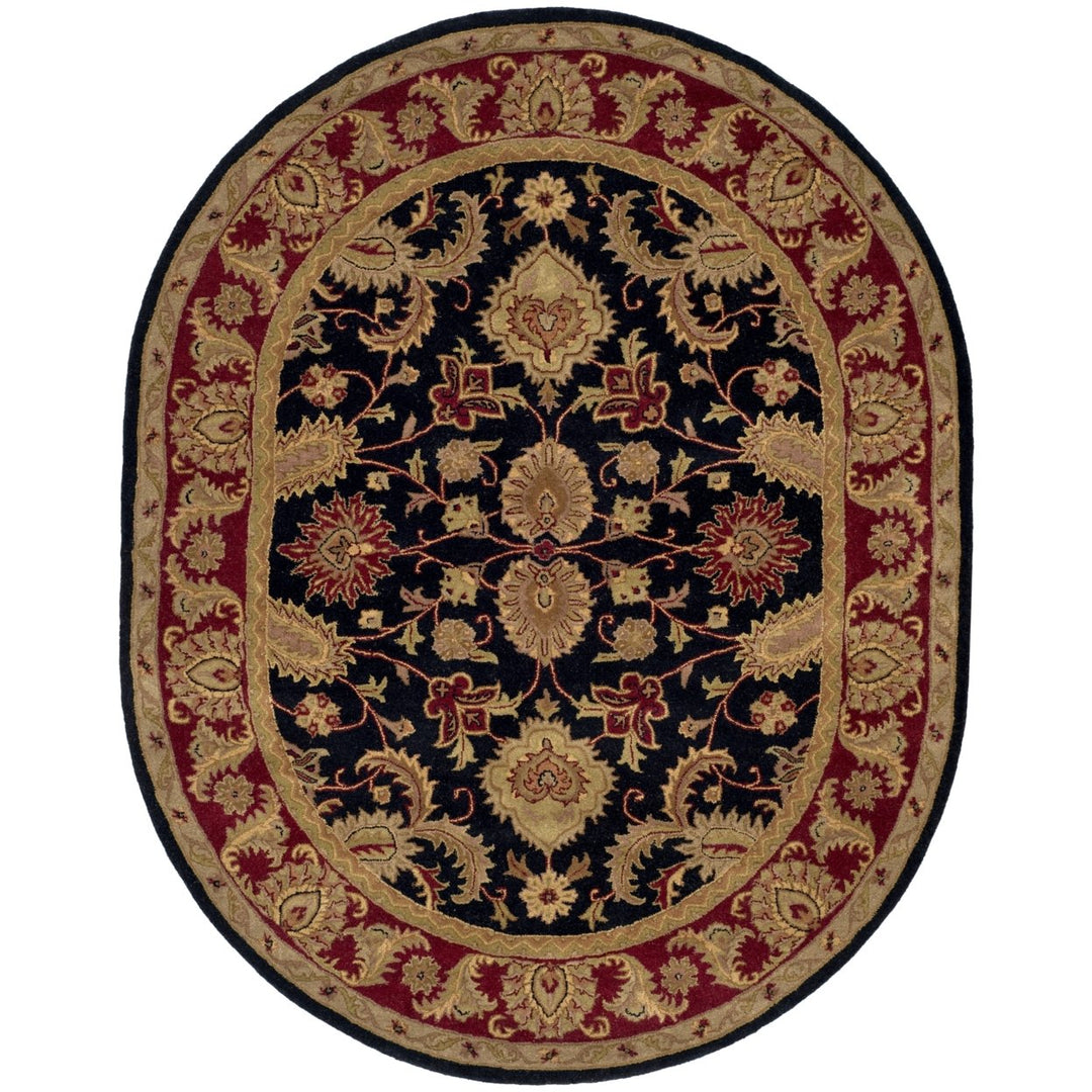 SAFAVIEH CL244C Classic Black / Burgundy Image 9