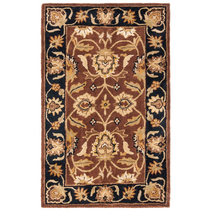 SAFAVIEH Classic CL239C Handmade Rust / Black Rug Image 3