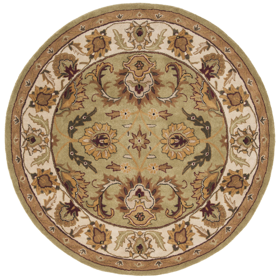 SAFAVIEH Classic CL239D Handmade Green / Ivory Rug Image 9