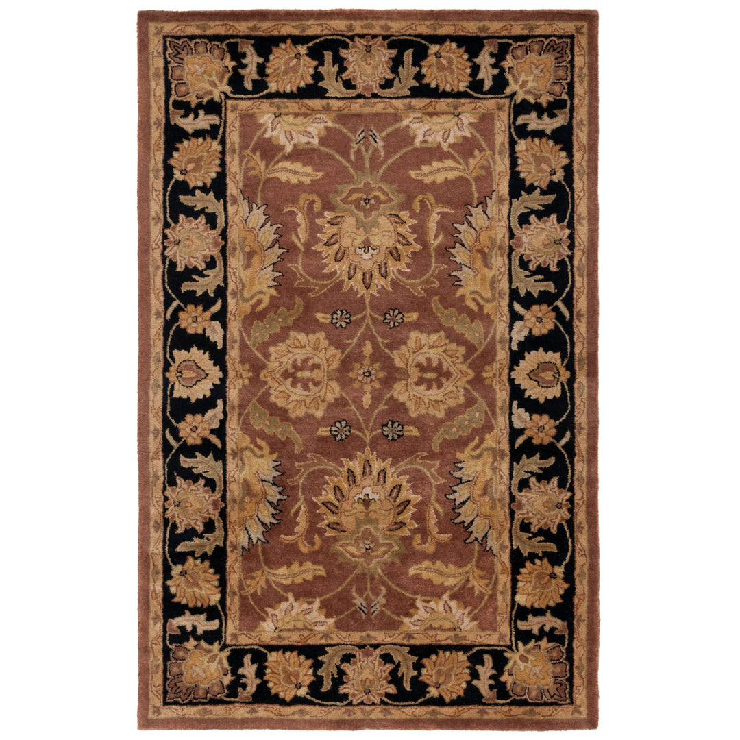 SAFAVIEH Classic CL239C Handmade Rust / Black Rug Image 6