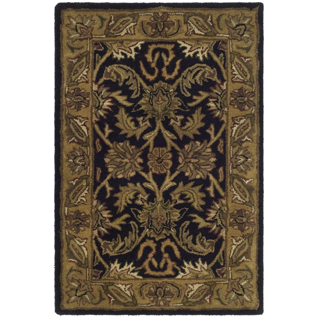 SAFAVIEH Classic CL252A Handmade Black / Gold Rug Image 2