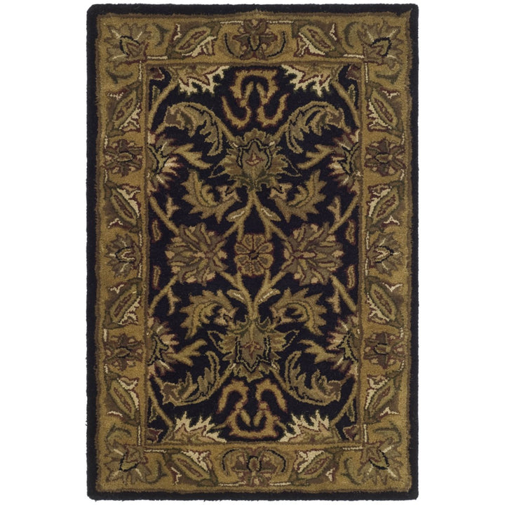 SAFAVIEH Classic CL252A Handmade Black / Gold Rug Image 2