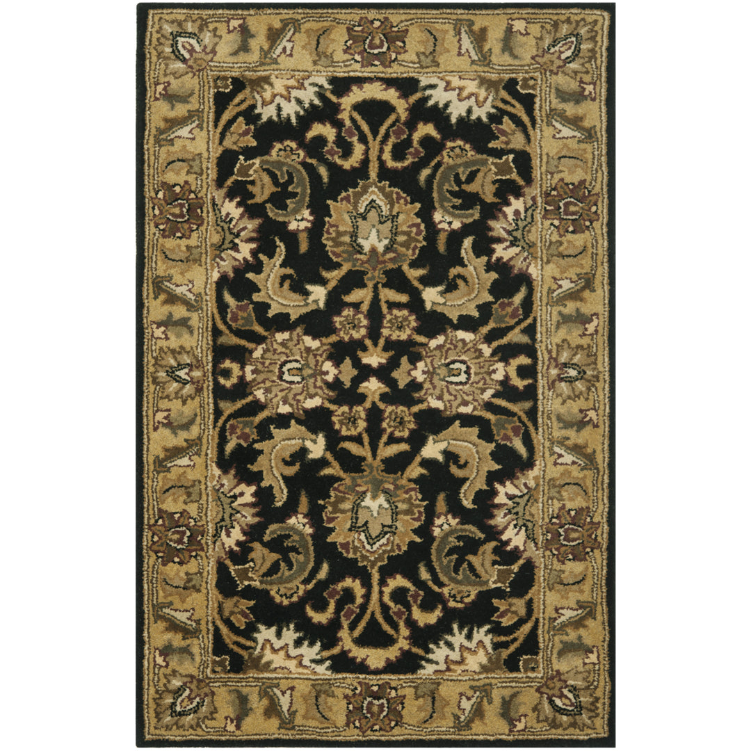 SAFAVIEH Classic CL252A Handmade Black / Gold Rug Image 5