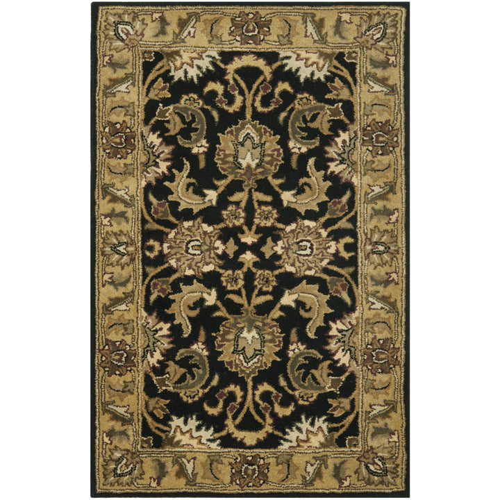 SAFAVIEH Classic CL252A Handmade Black / Gold Rug Image 5