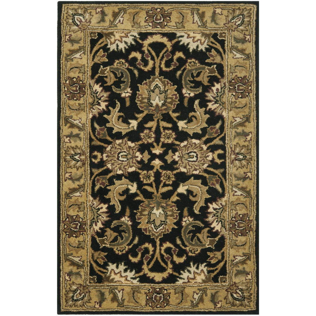 SAFAVIEH Classic CL252A Handmade Black / Gold Rug Image 1