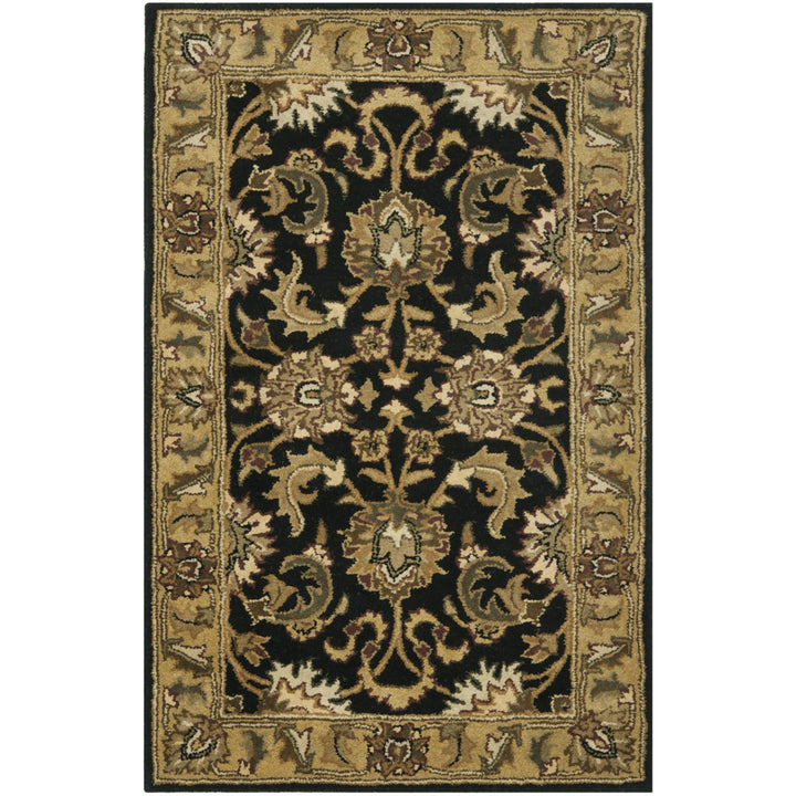 SAFAVIEH Classic CL252A Handmade Black / Gold Rug Image 1