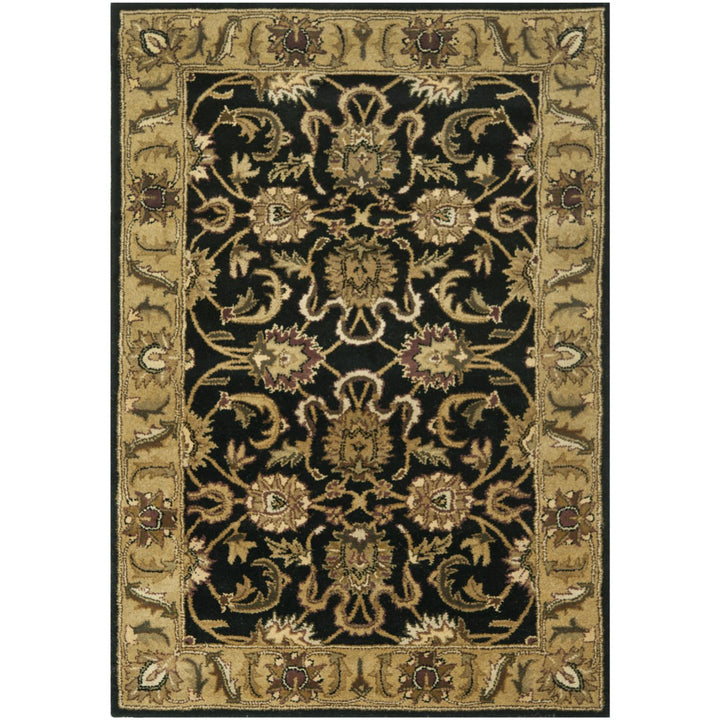 SAFAVIEH Classic CL252A Handmade Black / Gold Rug Image 1