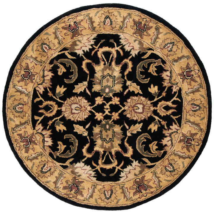 SAFAVIEH Classic CL252A Handmade Black / Gold Rug Image 8