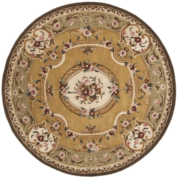 SAFAVIEH Classic CL280A Handmade Light Gold / Green Rug Image 6