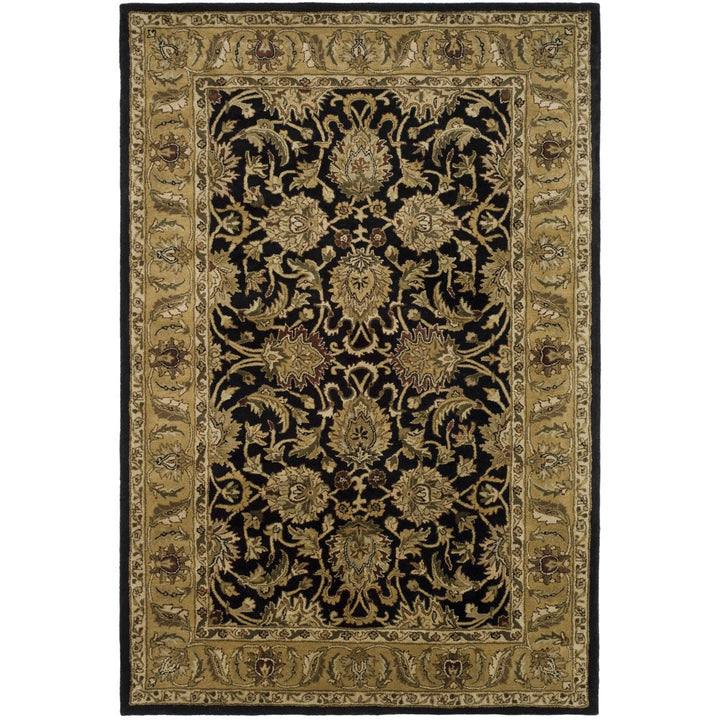 SAFAVIEH Classic CL252A Handmade Black / Gold Rug Image 1