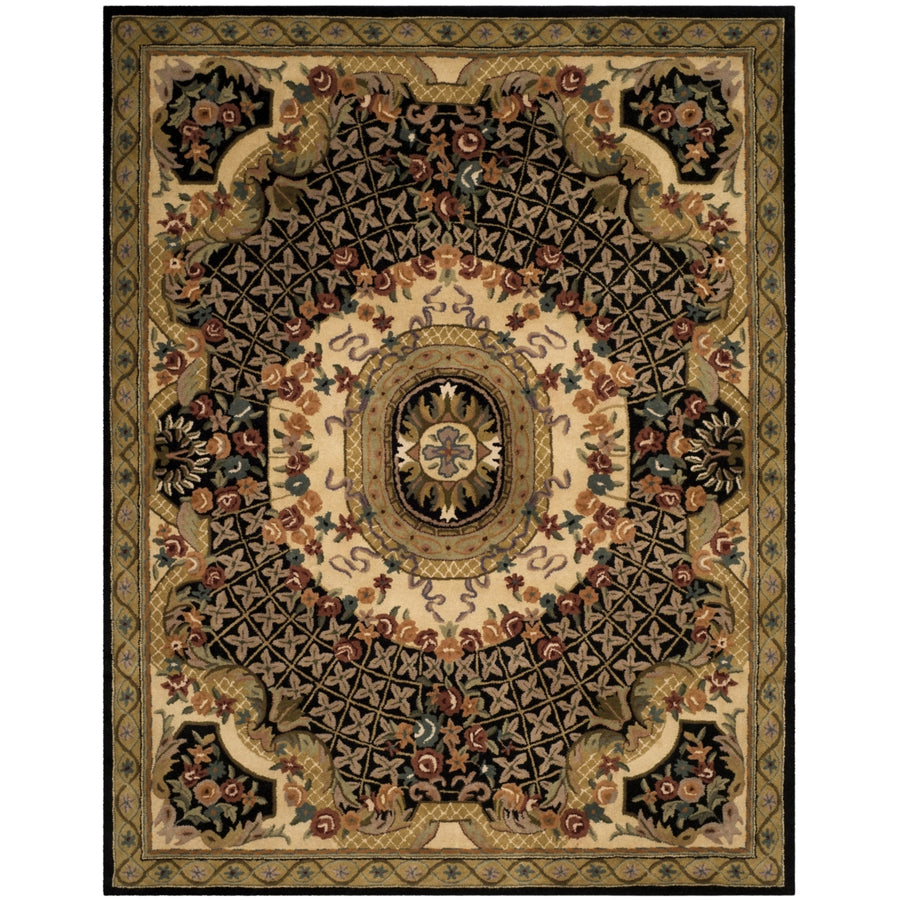 SAFAVIEH Classic CL304A Handmade Black / Gold Rug Image 1