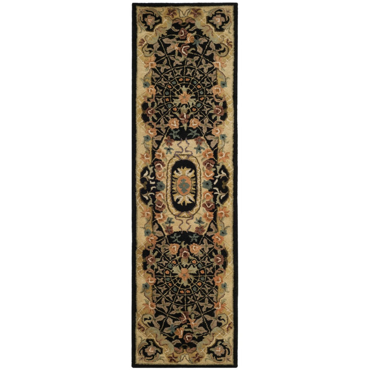 SAFAVIEH Classic CL304A Handmade Black / Gold Rug Image 1