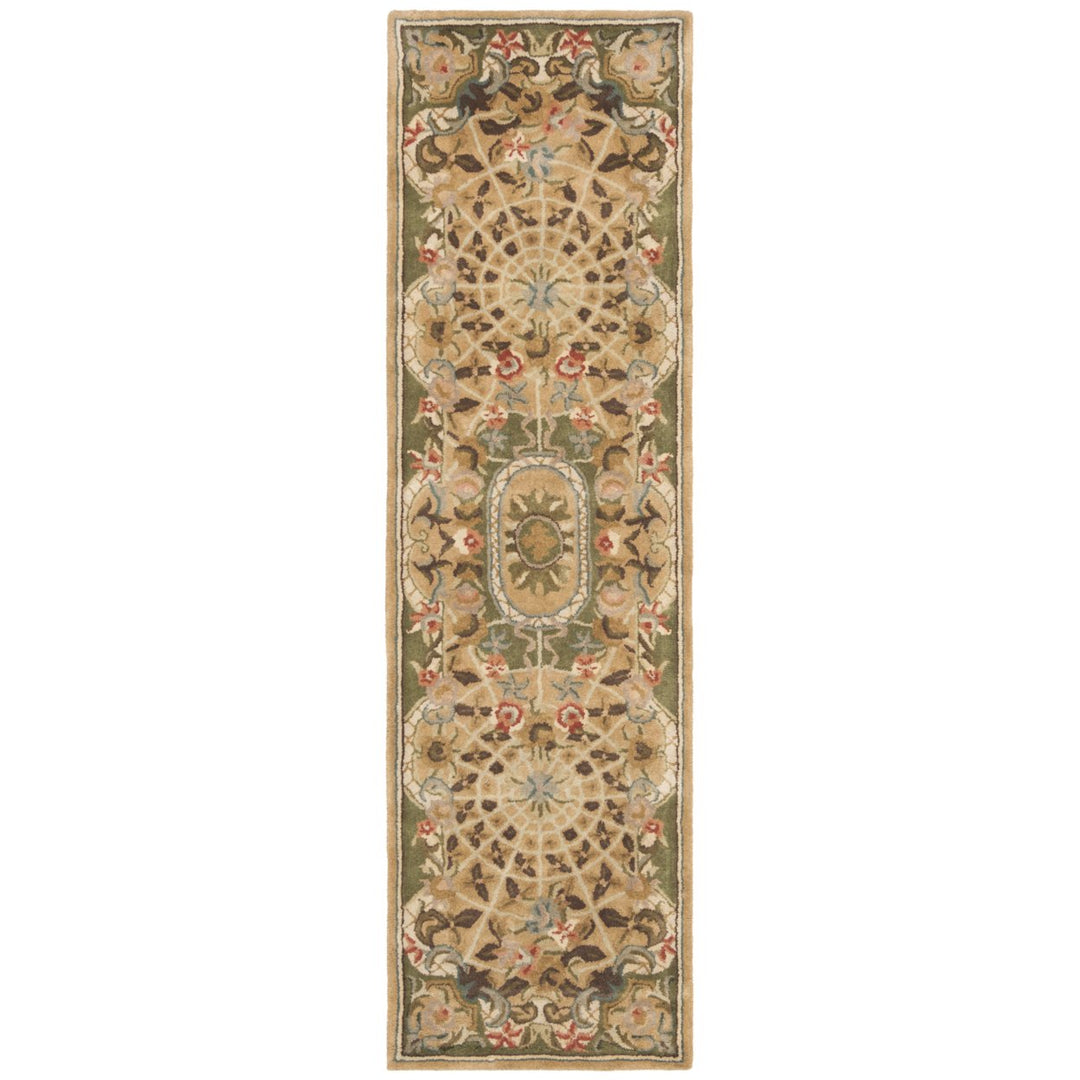 SAFAVIEH Classic CL304D Handmade Taupe / Light Green Rug Image 3