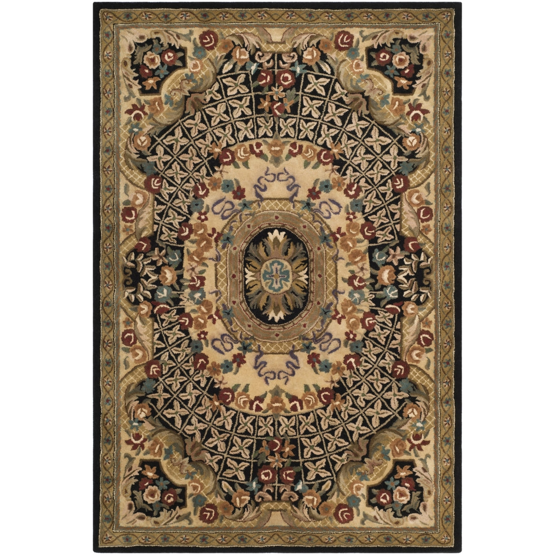 SAFAVIEH Classic CL304A Handmade Black / Gold Rug Image 9