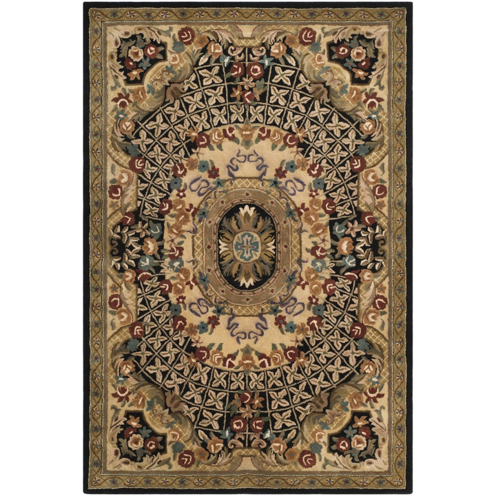 SAFAVIEH Classic CL304A Handmade Black / Gold Rug Image 9