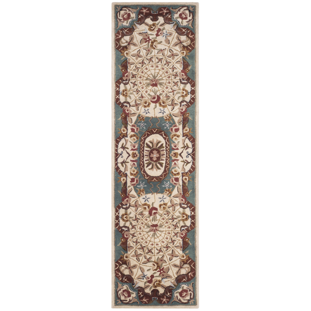 SAFAVIEH Classic CL304E Handmade Ivory / Light Blue Rug Image 3