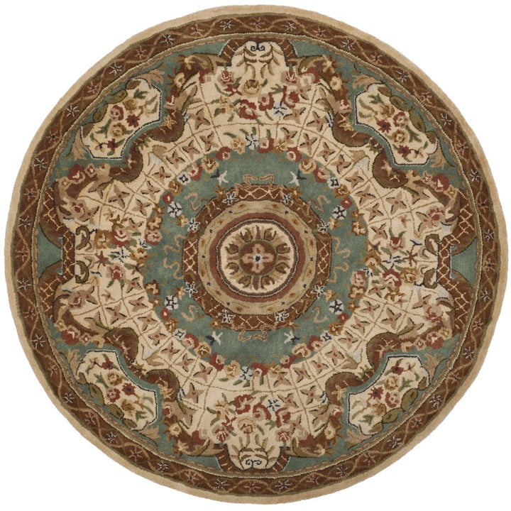 SAFAVIEH Classic CL304E Handmade Ivory / Light Blue Rug Image 5