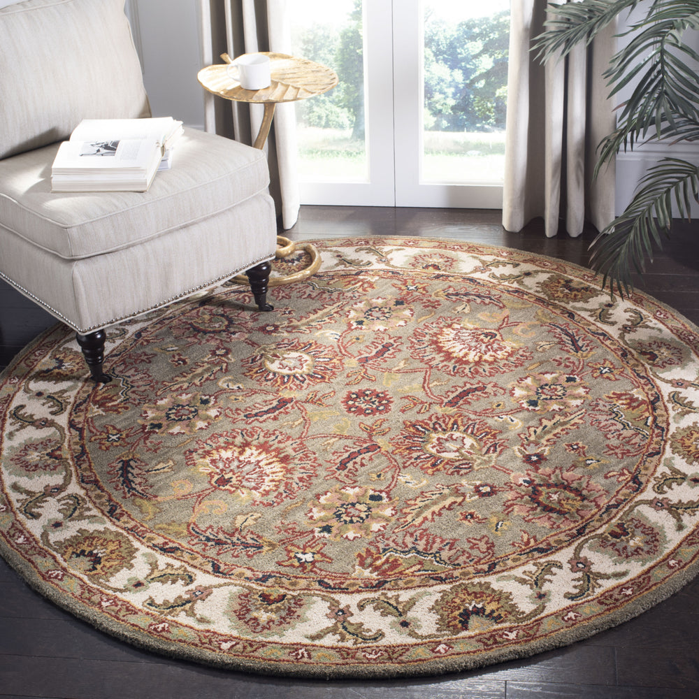 SAFAVIEH Classic CL359B Handmade Celadon / Ivory Rug Image 2