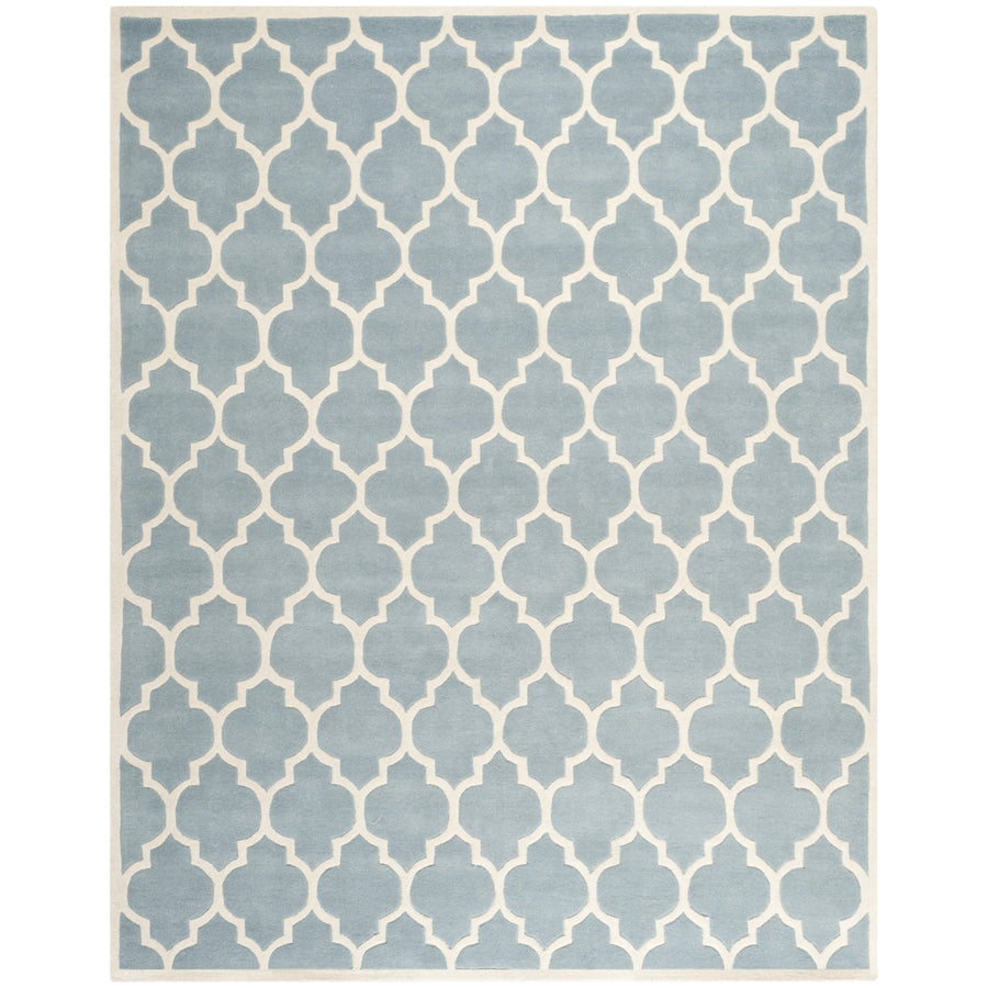 SAFAVIEH Chatham CHT734B Handmade Blue / Ivory Rug Image 1