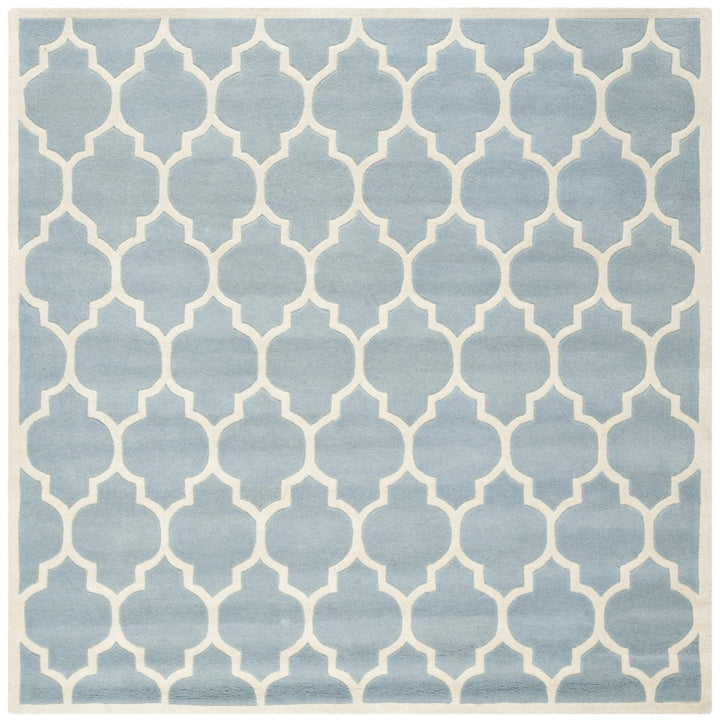 SAFAVIEH Chatham CHT734B Handmade Blue / Ivory Rug Image 1