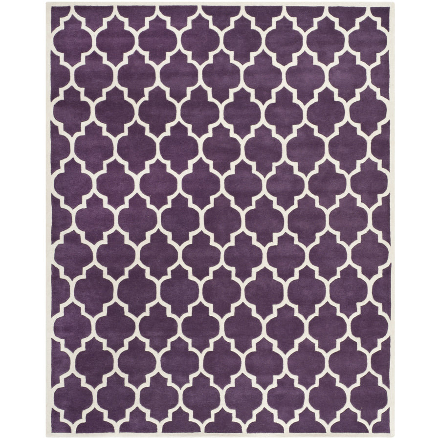 SAFAVIEH Chatham CHT734F Handmade Purple / Ivory Rug Image 1