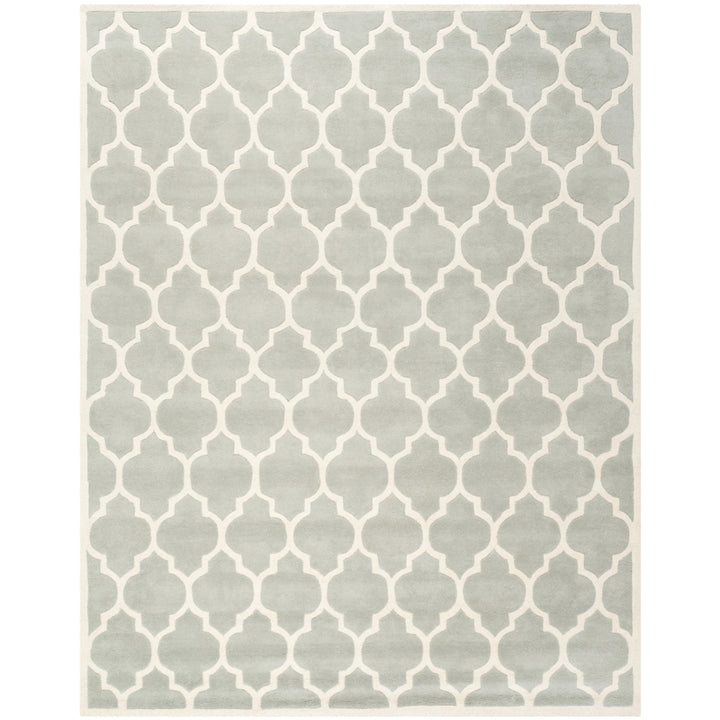 SAFAVIEH Chatham CHT734E Handmade Grey / Ivory Rug Image 1