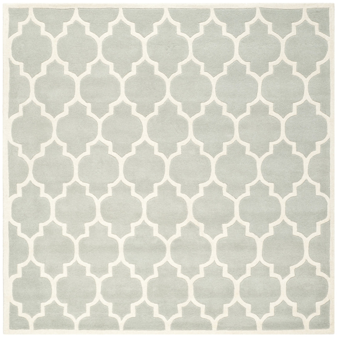 SAFAVIEH Chatham CHT734E Handmade Grey / Ivory Rug Image 7