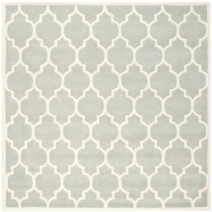 SAFAVIEH Chatham CHT734E Handmade Grey / Ivory Rug Image 7