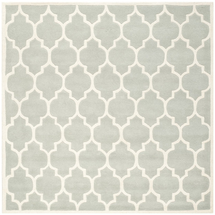 SAFAVIEH Chatham CHT734E Handmade Grey / Ivory Rug Image 1