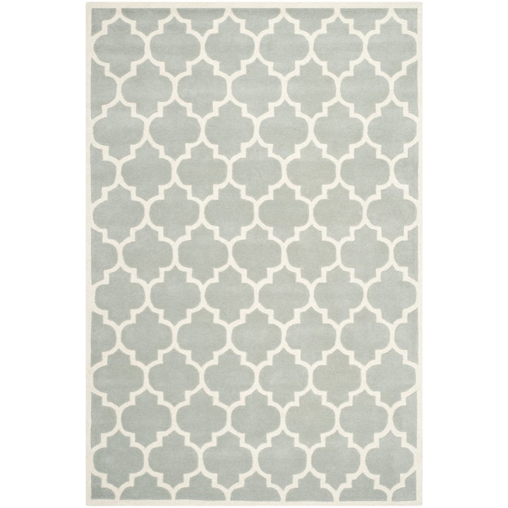 SAFAVIEH Chatham CHT734E Handmade Grey / Ivory Rug Image 1