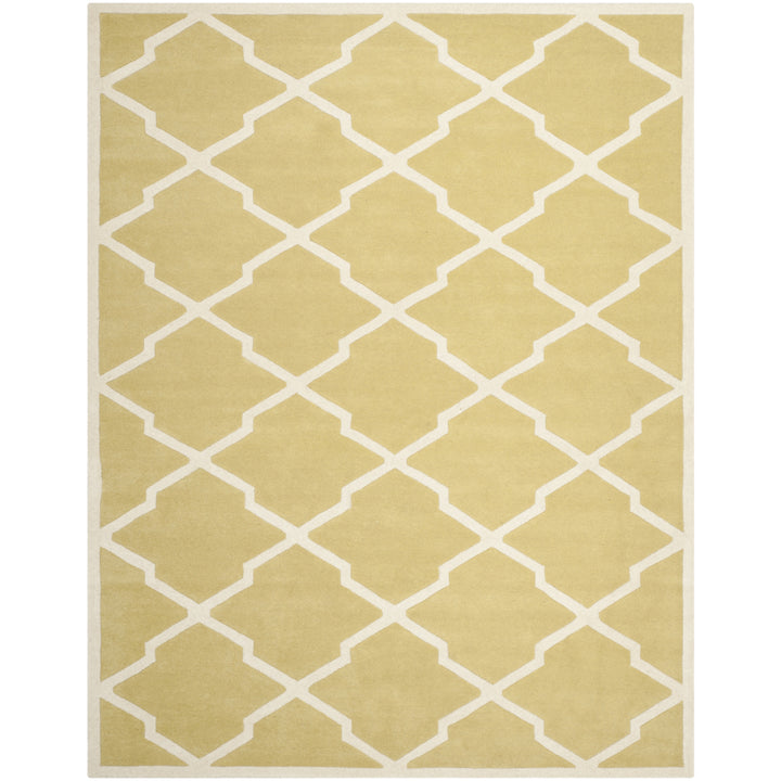 SAFAVIEH Chatham CHT735L Handmade Light Gold / Ivory Rug Image 1