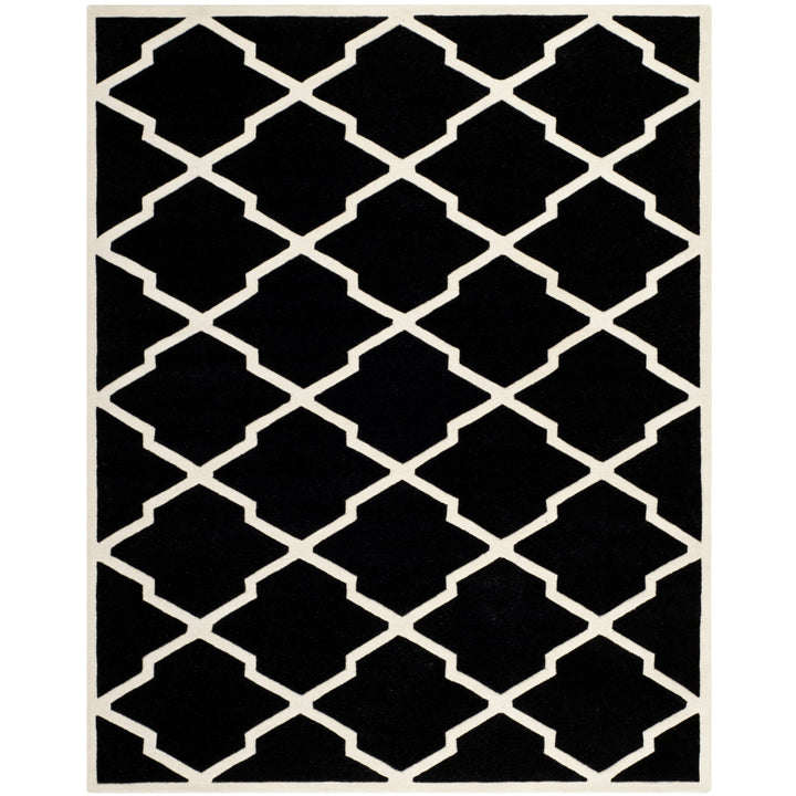 SAFAVIEH Chatham CHT735K Handmade Black / Ivory Rug Image 1