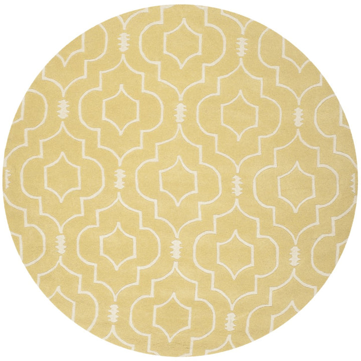 SAFAVIEH Chatham CHT736L Handmade Light Gold / Ivory Rug Image 3