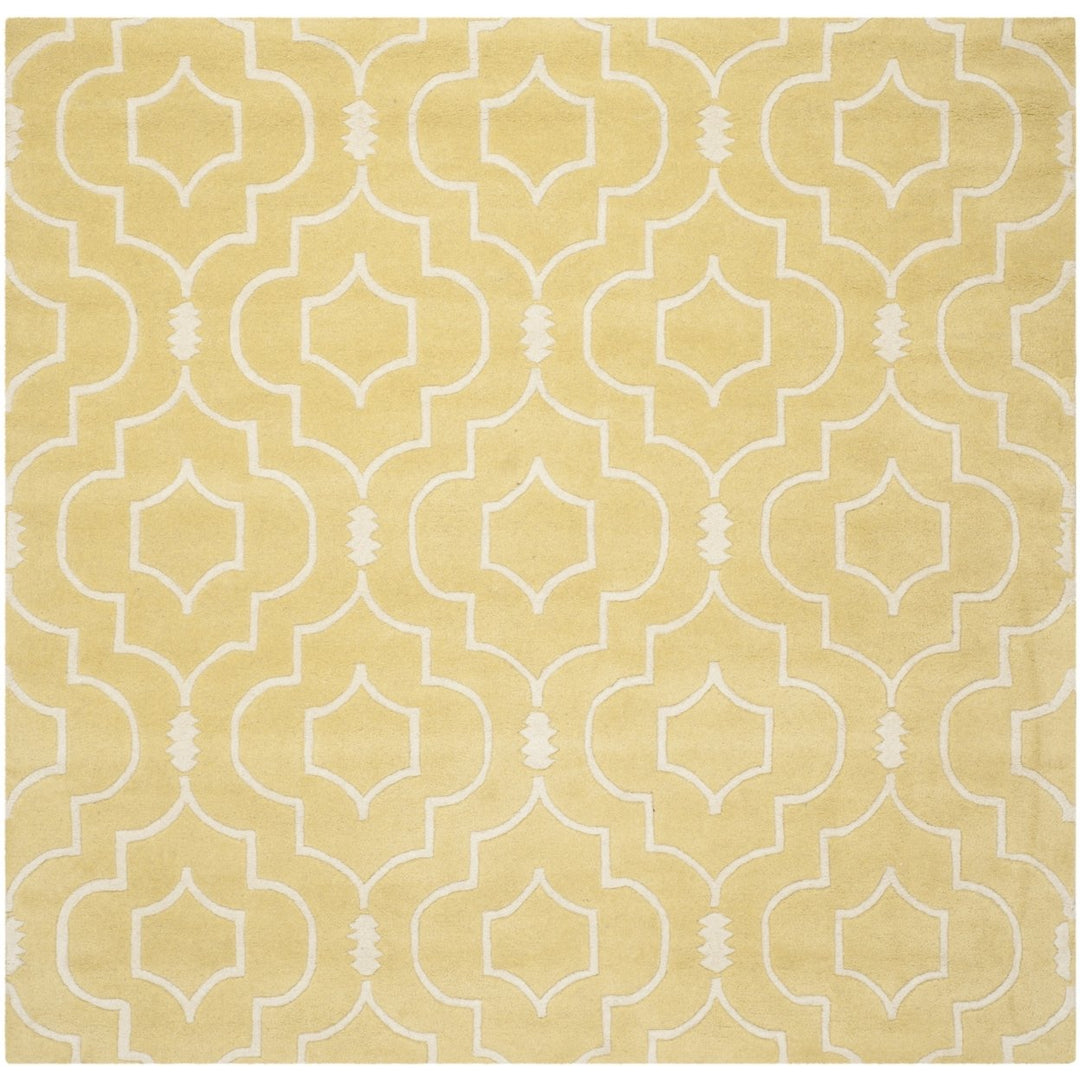 SAFAVIEH Chatham CHT736L Handmade Light Gold / Ivory Rug Image 1