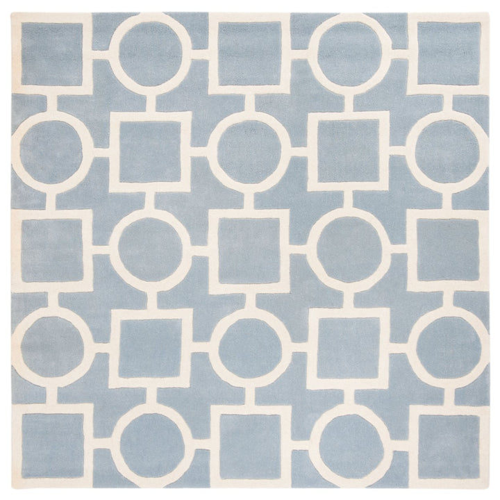 SAFAVIEH Chatham CHT737B Handmade Blue / Ivory Rug Image 1