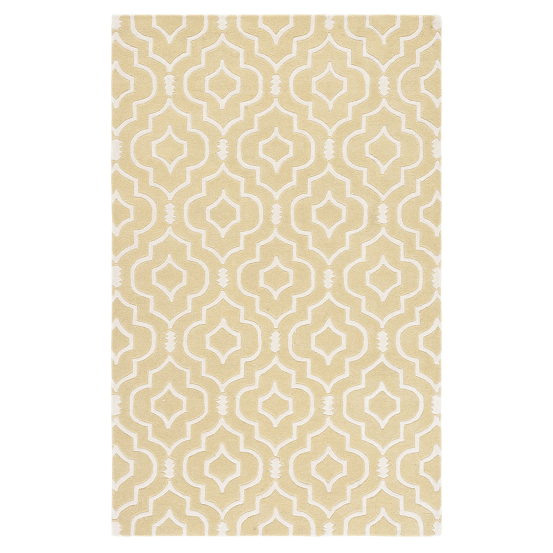 SAFAVIEH Chatham CHT736L Handmade Light Gold / Ivory Rug Image 11