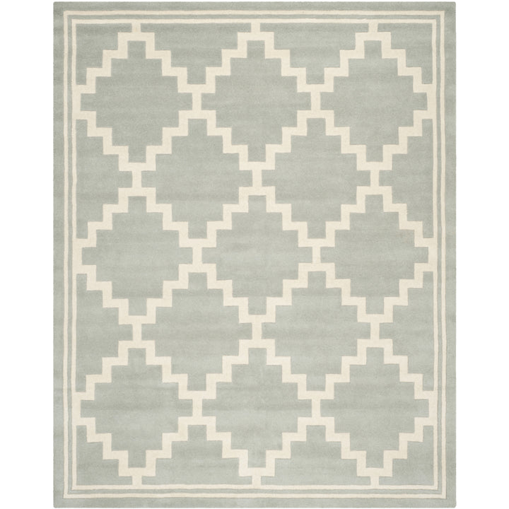 SAFAVIEH Chatham CHT743E Handmade Grey / Ivory Rug Image 1