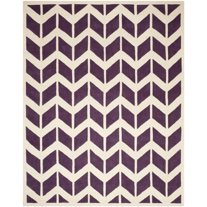 SAFAVIEH CHT746F Chatham Purple / Ivory Image 1