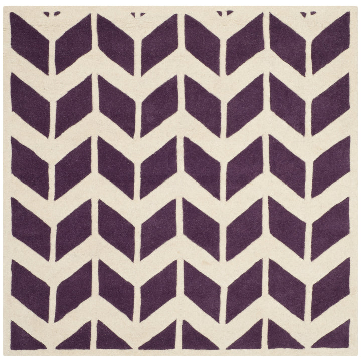 SAFAVIEH CHT746F Chatham Purple / Ivory Image 3