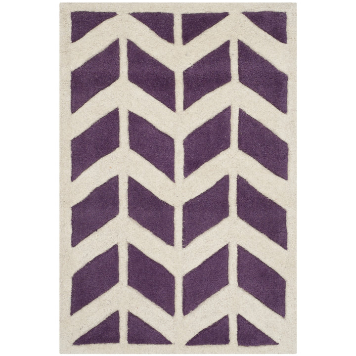 SAFAVIEH CHT746F Chatham Purple / Ivory Image 4