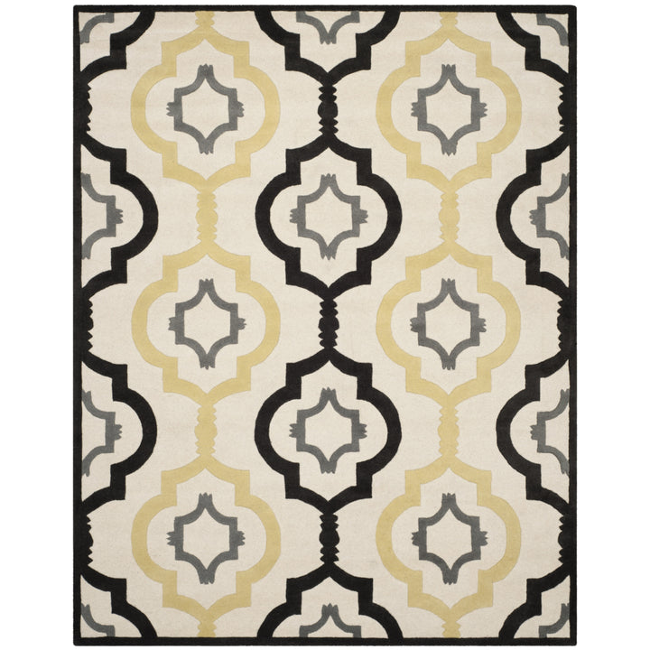 SAFAVIEH Chatham CHT747A Handmade Ivory / Multi Rug Image 1