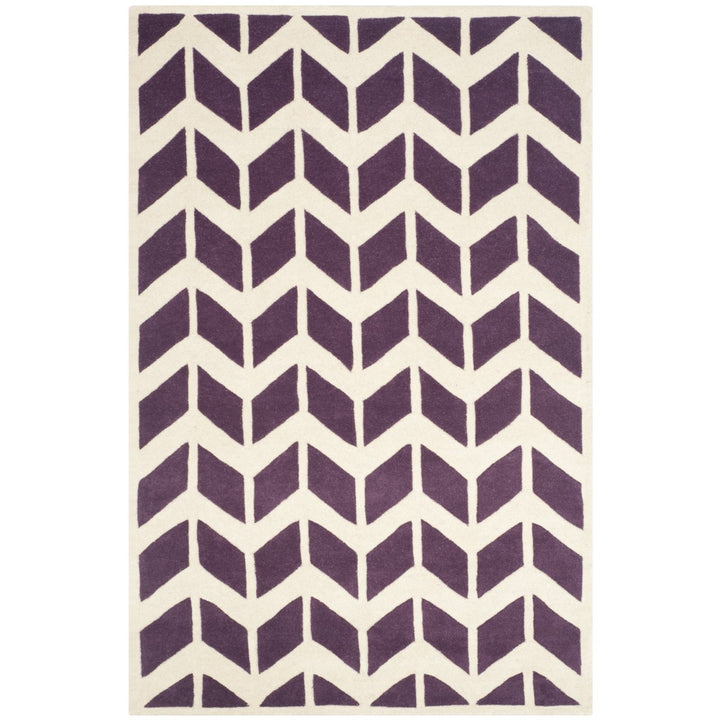 SAFAVIEH CHT746F Chatham Purple / Ivory Image 1