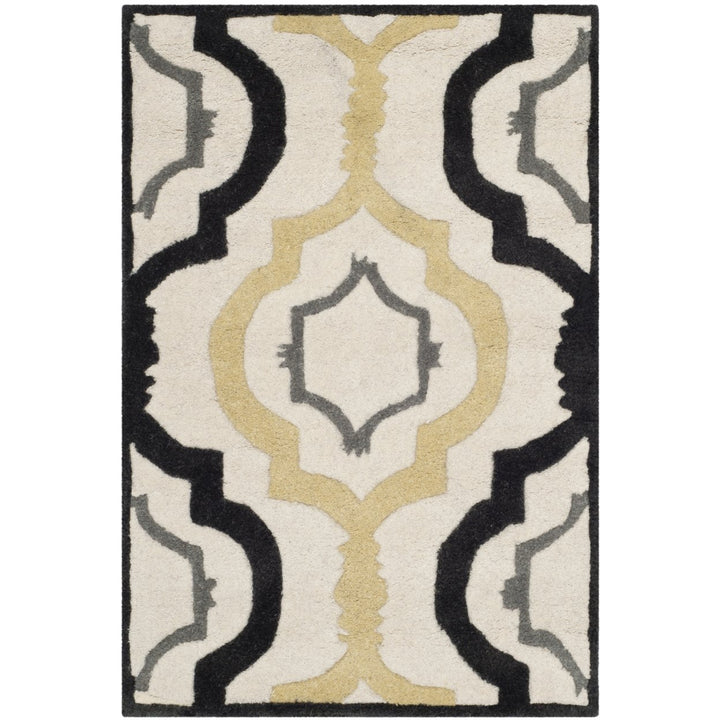 SAFAVIEH Chatham CHT747A Handmade Ivory / Multi Rug Image 1