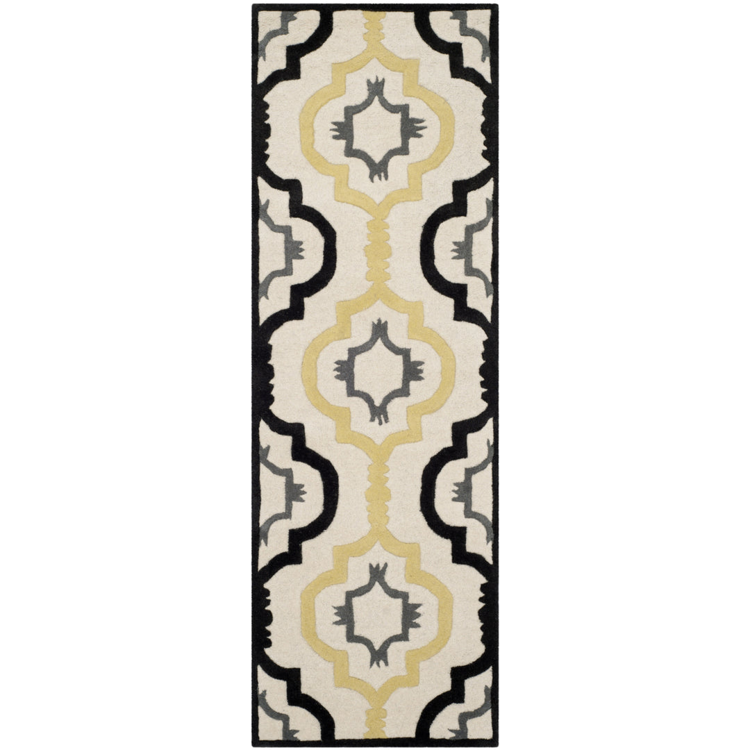 SAFAVIEH Chatham CHT747A Handmade Ivory / Multi Rug Image 3