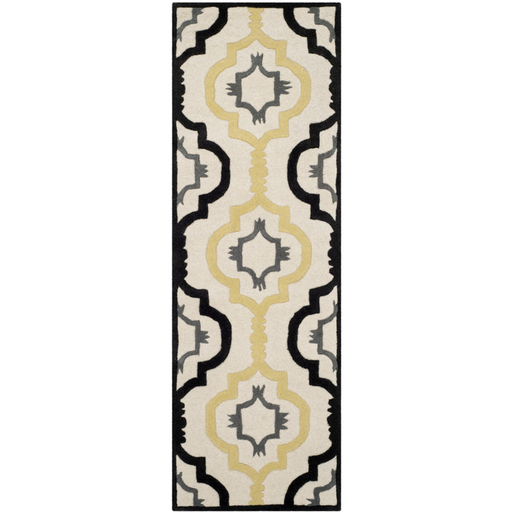 SAFAVIEH Chatham CHT747A Handmade Ivory / Multi Rug Image 3