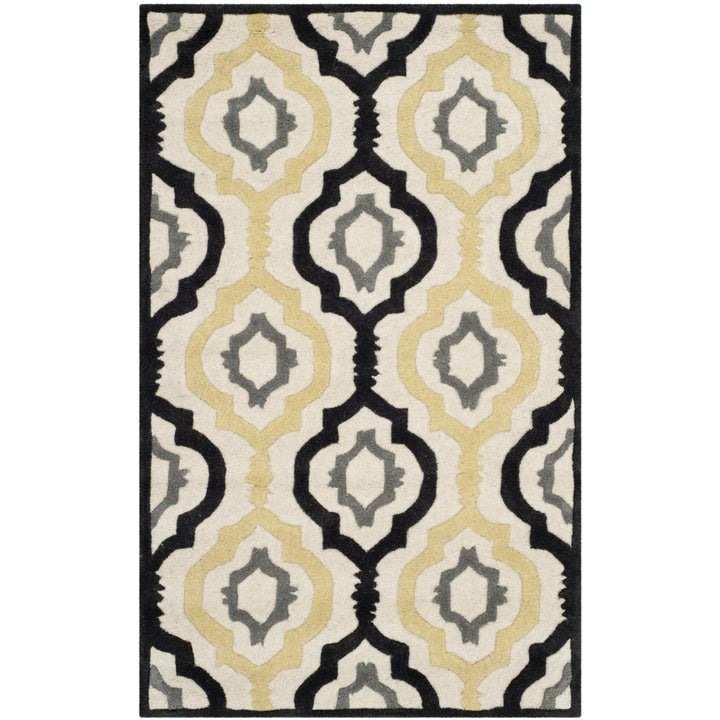 SAFAVIEH Chatham CHT747A Handmade Ivory / Multi Rug Image 4